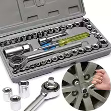 Aiwa 40 Pcs Combination Socket Wrench Toolkit.