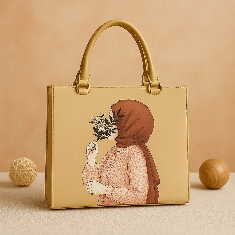 Hijab Girl Canvas Tote Bags