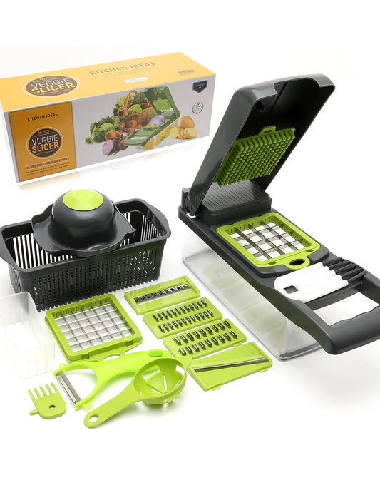 16-in-1 Multifunctional Vegetable Cutter – Chopper, Slicer & Grater